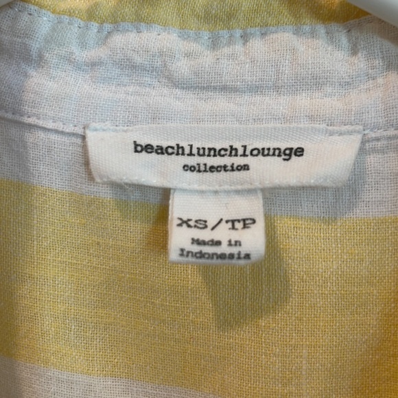 beachlunchlounge striped button down sleeveless shirt • Size XS - Picture 4 of 12